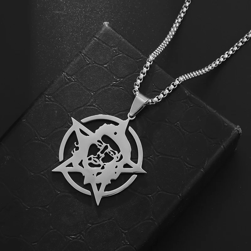 Изысканная ожерелье из нержавеющей стали с пентаграммой Che Guevara