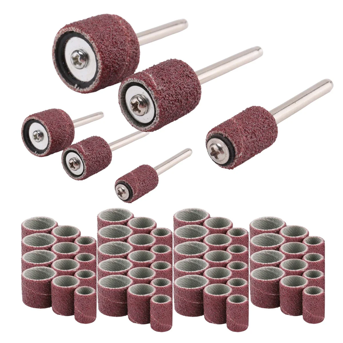 Набор барабанных шлифовальных машин 66 шт. включает 60 лент и 6 оправки