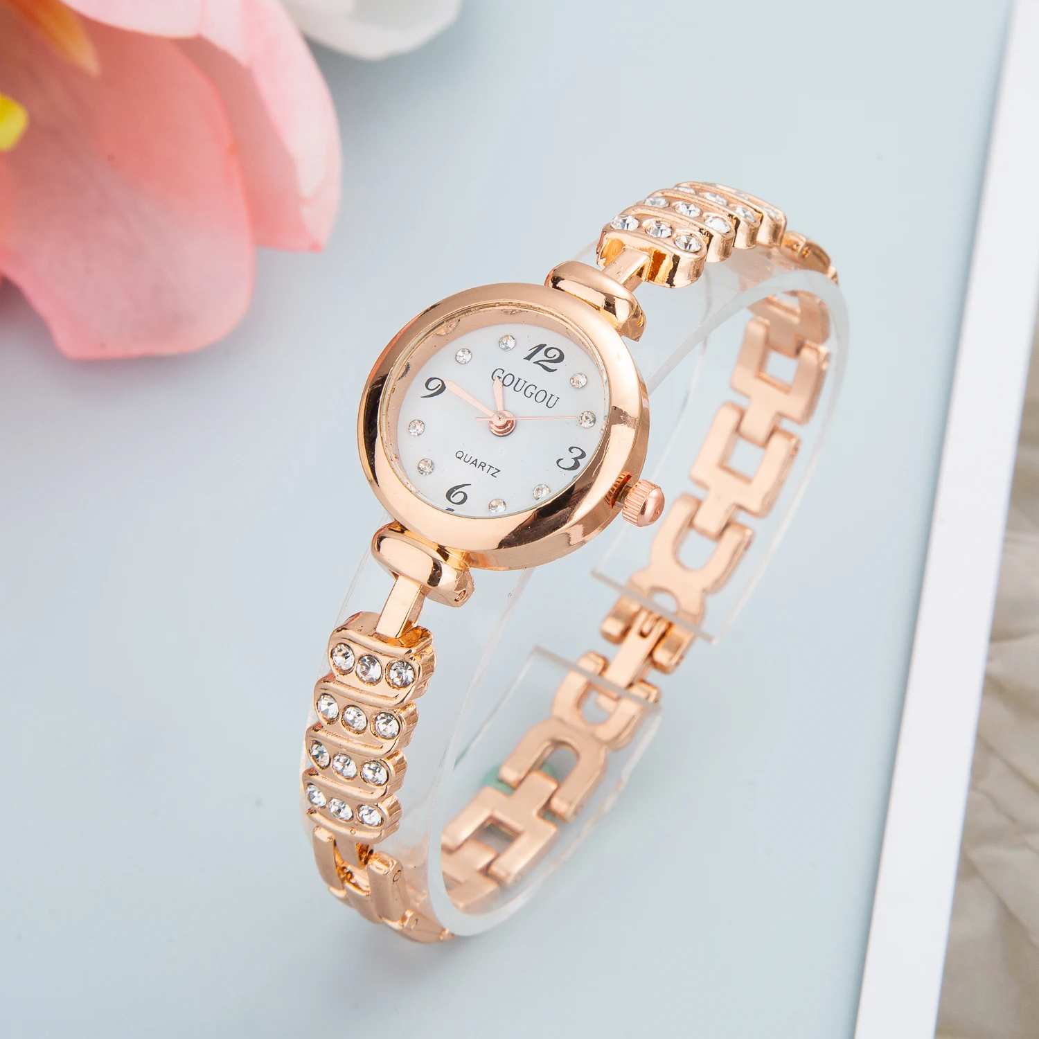 Cute Diamond Watch for Women Luxury Dresses 2023 Fashion Quartz Wristwatches Stainless Steel Womens Watches Free Shiping