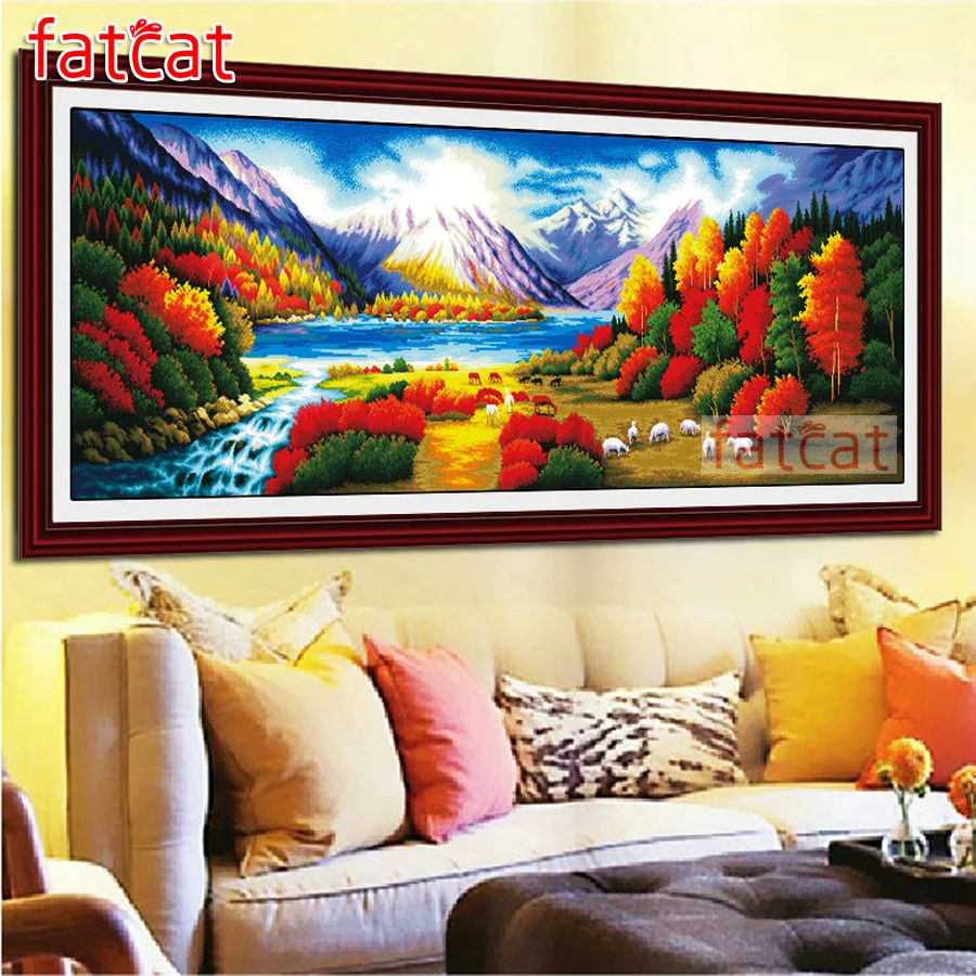 

Набор для алмазной вышивки с абстрактным весенним пейзажем, AE3274