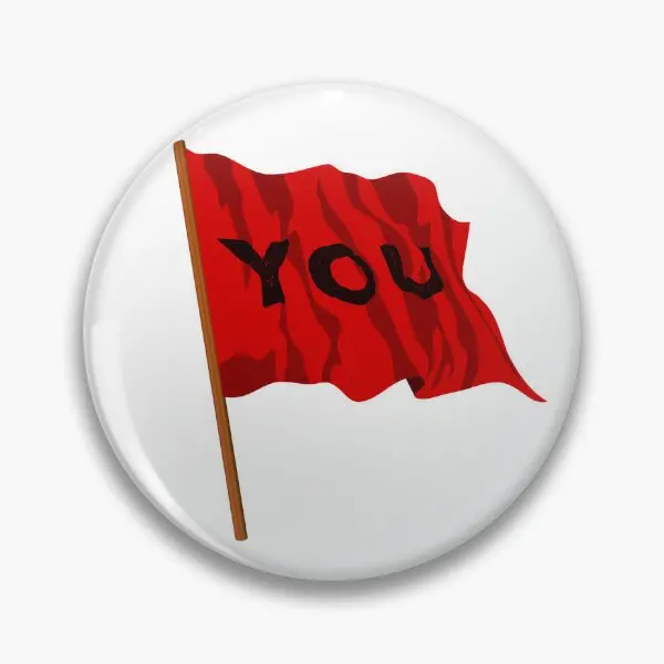 You Are A Red Flag Мягкая булавка на пуговицах Модная милая мультяшная для шляпы с