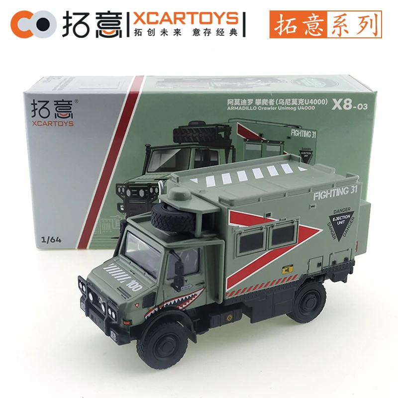 XCarToys 1/64 Mercedes Unimok Amodillo Climber Car легкосплавный моторный автомобиль литая под