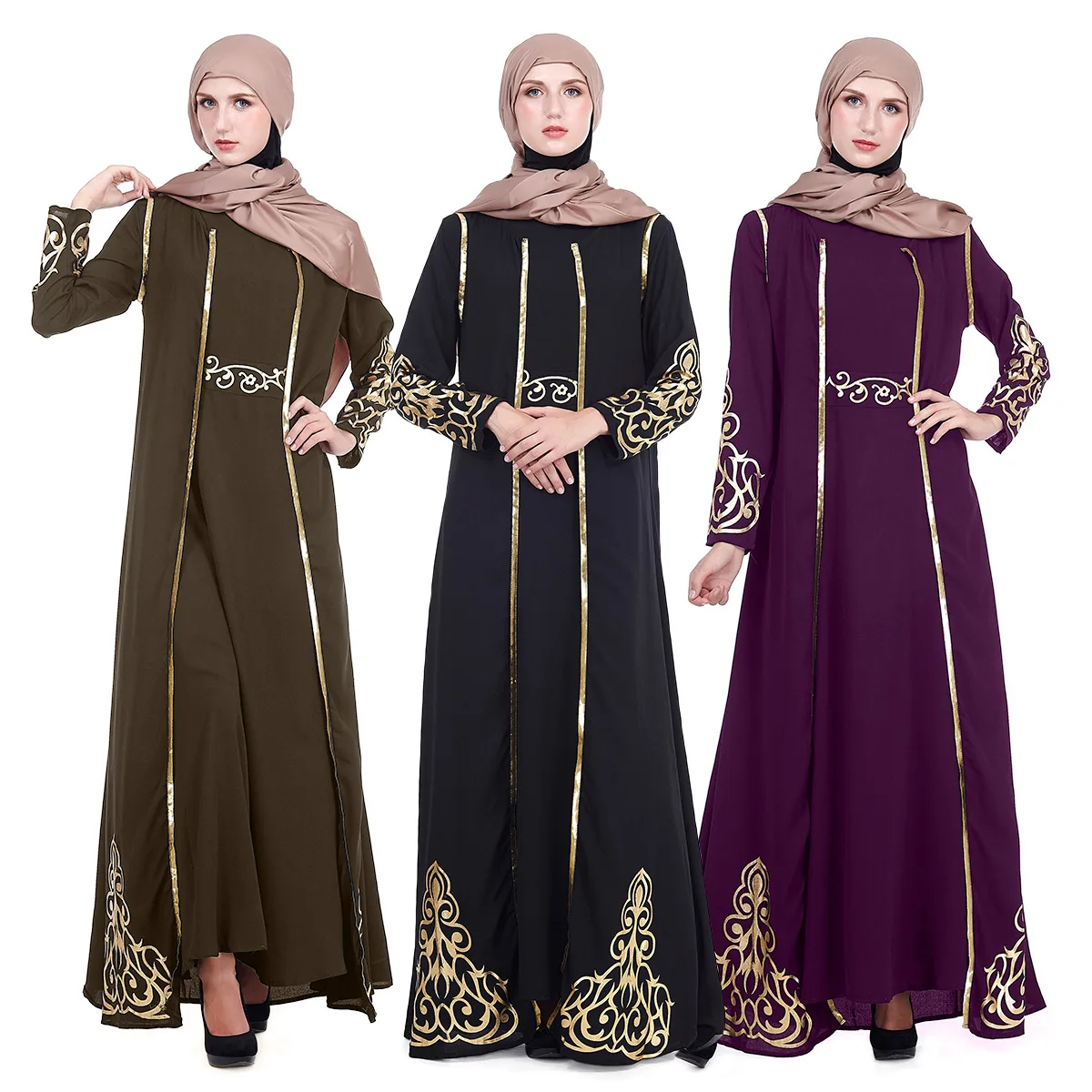 

New Muslim Robe Cardigan Classic Loose Dress