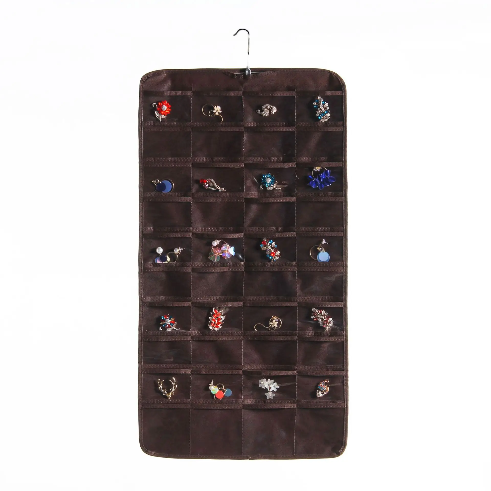 

Small items storage 80 grids double-sided jewelry hanging bag New Listing