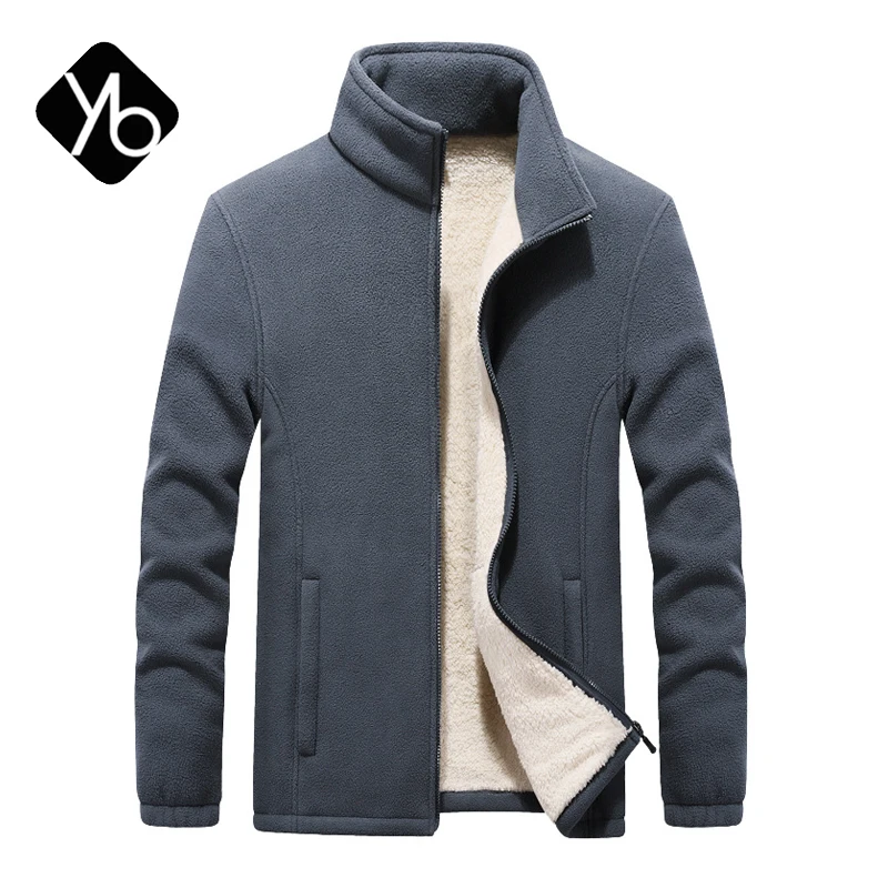 

Новая классическая зимняя мужская флисовая куртка с воротником-стойкой, повседневная утепленная уличная одежда, ветрозащитная верхняя одежда, пальто большого размера 8XL