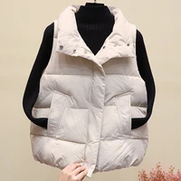 cheap wholesale 2021 new autumn winter hot selling sleeveless jacket womens fashion casual warm womens vest female bisic coats