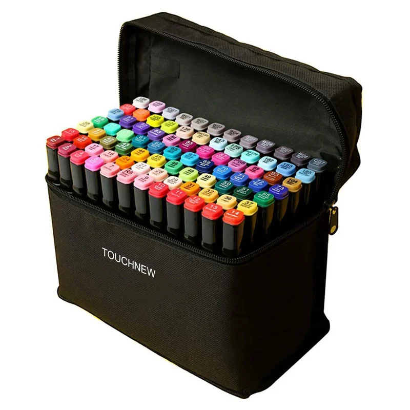 

New Markers Sketching Markers 30/36/40/48/60/80Color Pens Brush Pen Alcohol Skewing Art Markers for Manga Dual Headed Lettering