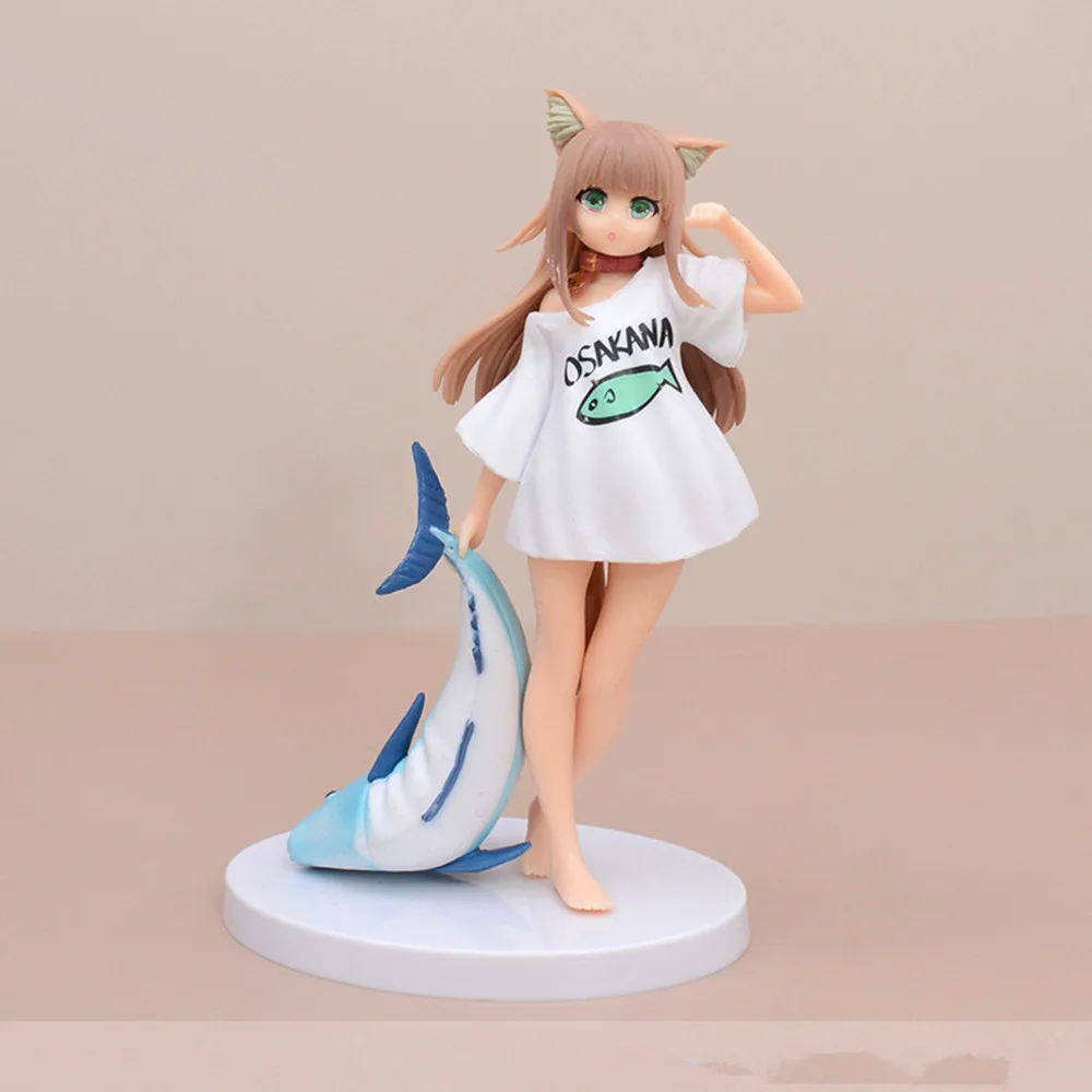 Tiger Tora Kinako Anime Girl Фигурка Uchi no Neko ga Onnanoko de Kawaii из ПВХ Коллекционная модель куклы