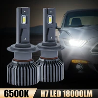 2pcs 18000lm h7 car led canbus bulb headlights 9005h1h4h119006 120w high power 6500k fast heat dissipation headlamp kit