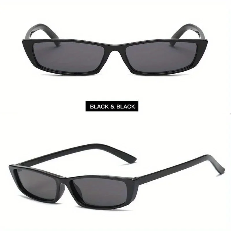 2024 мужские солнцезащитные очки в маленькой оправе винтажные прямоугольные