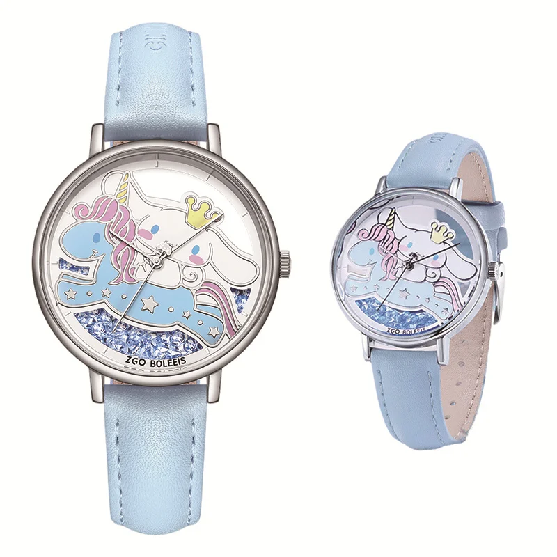 

Original Sanrio Watch Hello Kitty Cinnamorol Anime Cartoon Ladies Watch Waterproof Student Quartz Watch Girl Birthday Present