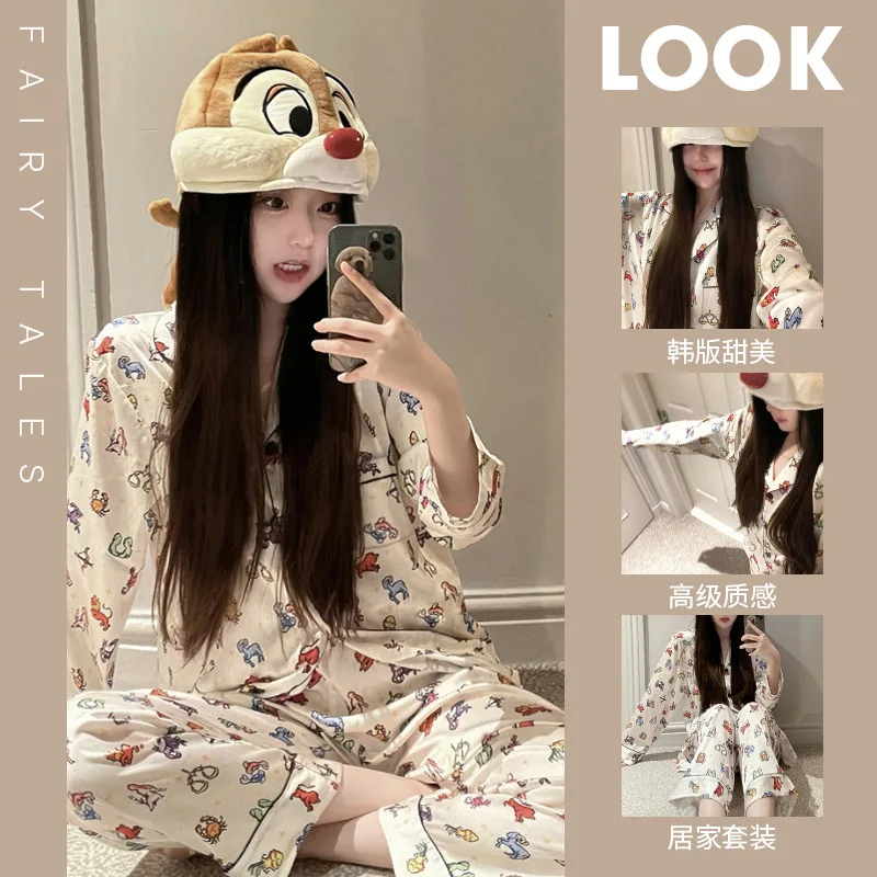 Высококачественный стильный повседневный женский пижамный комплект с героями