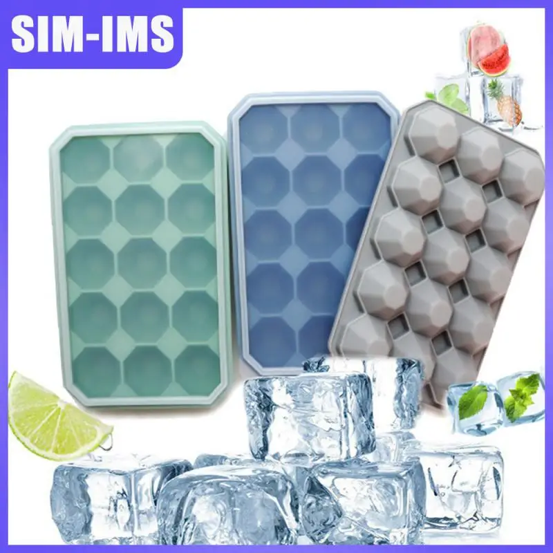 

15 Grids Silicone Tray Molds Square Shape Maker Fruit Popsicle Ice Cream Mold for Wine Bar Drinking Dropship