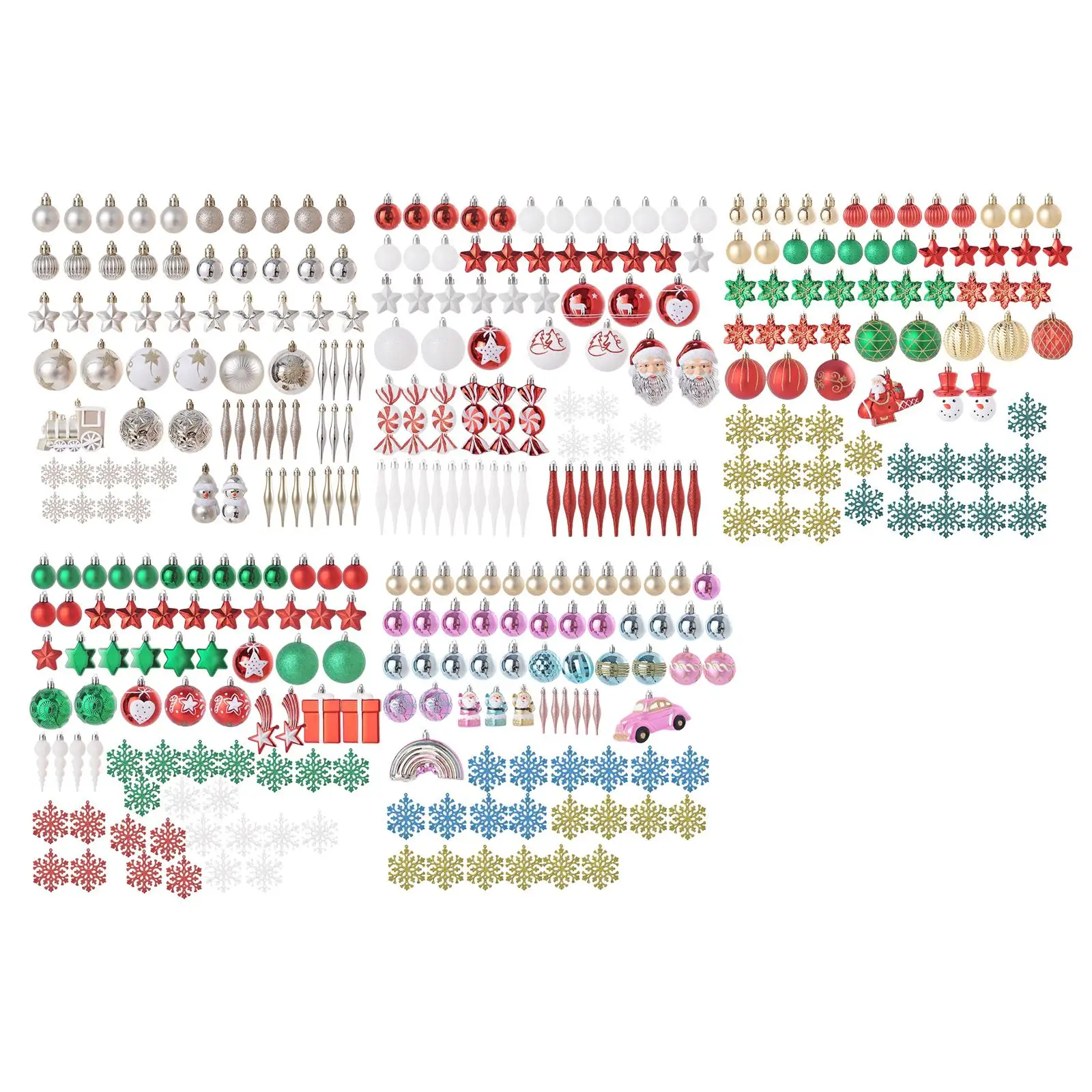 

70 шт., новогодние подвесные шары для украшения ёлки