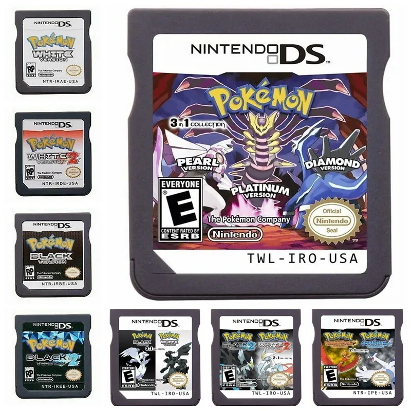 

Карточка игровая для консоли Pokemon для NDS 3DS DSI DS, аниме, оригинальные игровые карты для энтузиастов, 4 Гб памяти, игрушка для детей, подарок на день рождения