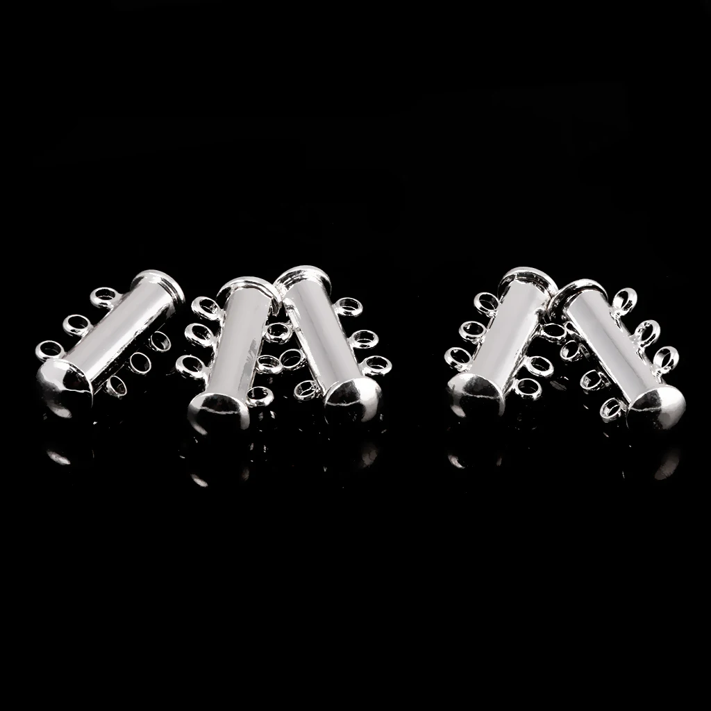

5Pcs Magnetic Jewelry Clasps Strong Necklace/Bracelet Clasp Silver