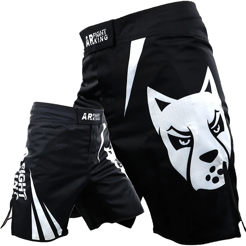 

ARFIGHTKING MMA Muay Thai Shorts Boxing Trunks Sports Team Fighting Cloth Kickboxing Short Pants Sanda Martial Arts Boxeo Shorts