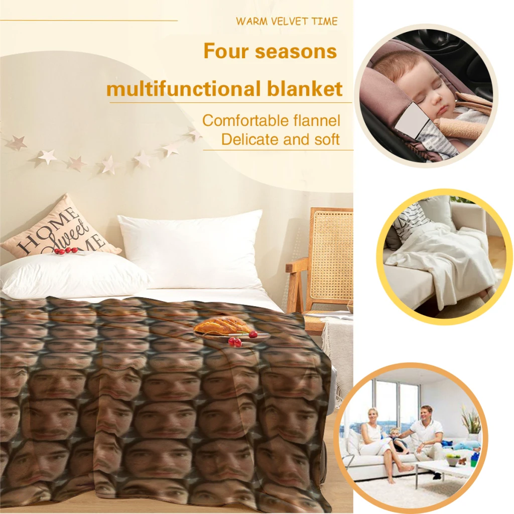 Модное одеяло Schlanket и с принтом плюшевое пушистое фланелевое мягкое для дивана