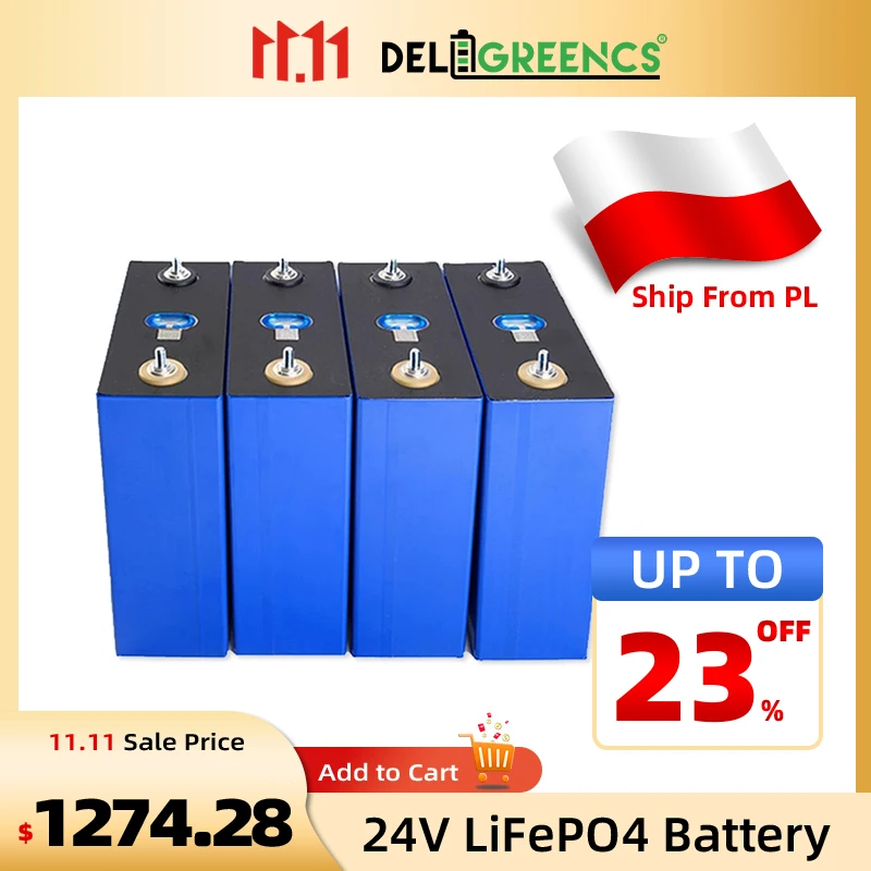 

В наличии в ЕС 8 шт. ячеек LiFePO4 280AH аккумулятор make 24V Аккумулятор LiFePO4 призматический перезаряжаемый LiPO фосфат для EV ESS