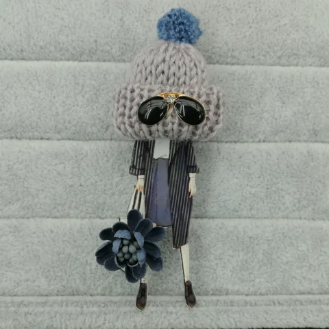 Броши DDZST шерстяная шапка