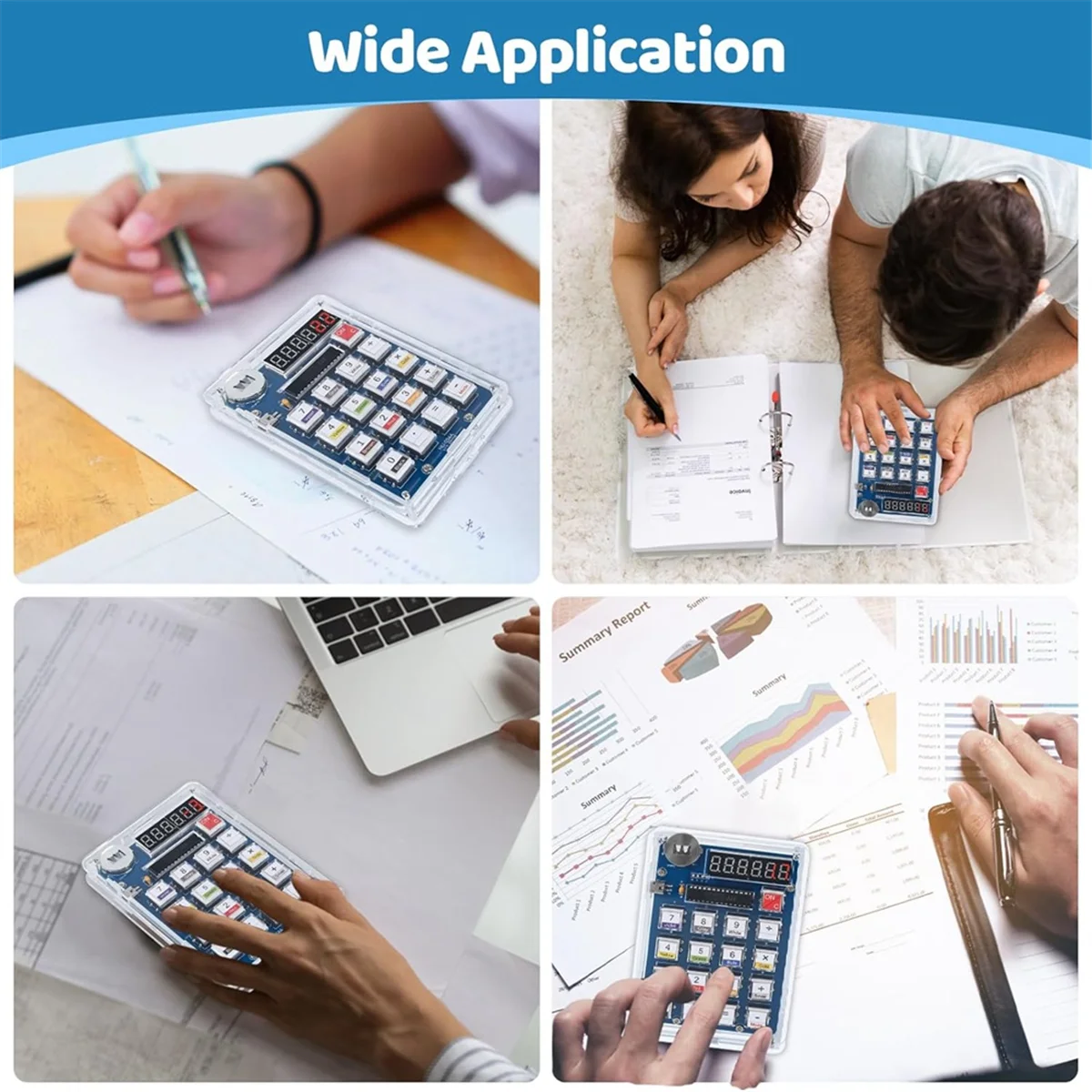 Набор для обучения сварке 6-значный Настольный калькулятор DIY с питанием от