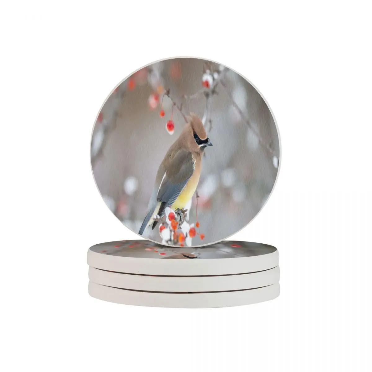 

4 Pcs Cup Coaster Peacebird Non-Slip Pad Cup Mat Hot Drink Holder Home Kitchen Accessories