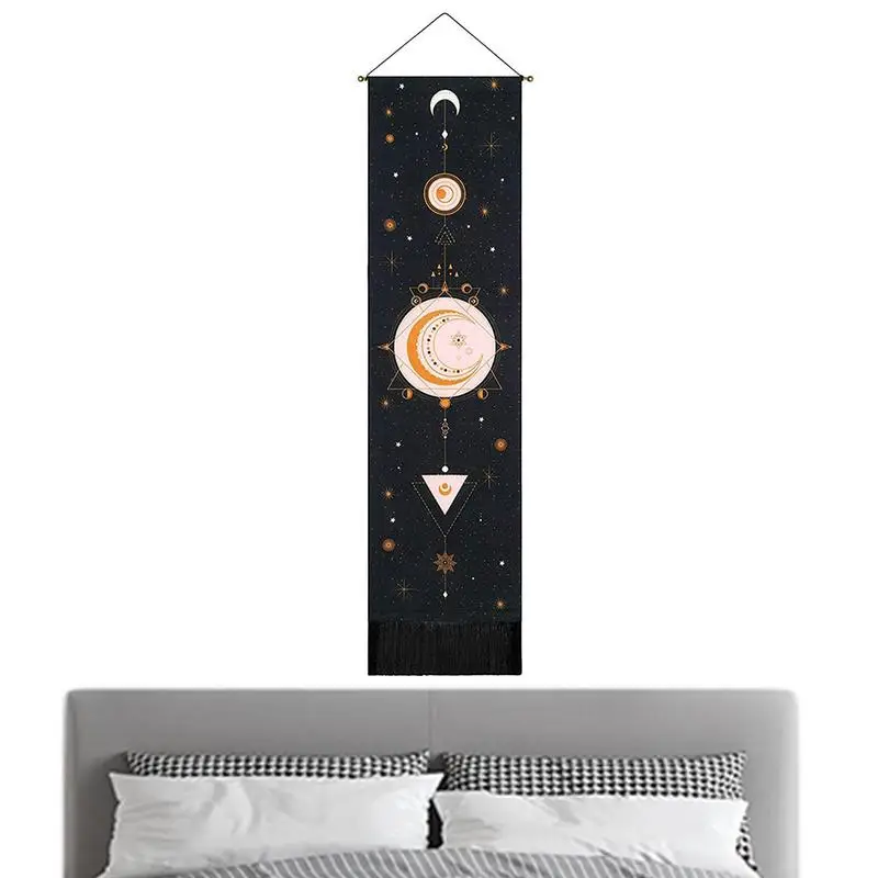 

Декор для дома в виде Луны, гобелены, подвесные гобелены, настенное искусство, богемные звезды, солнце, гобелены для спальни, гостиной, украш...