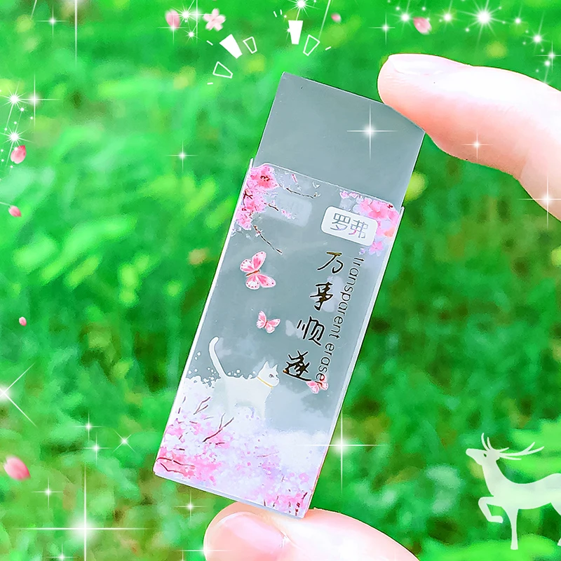 

Kawaii Эстетические канцелярские товары, школьный подарок учителю, канцелярские товары, класс обратно в школу, цветок, резиновые прозрачные ластики