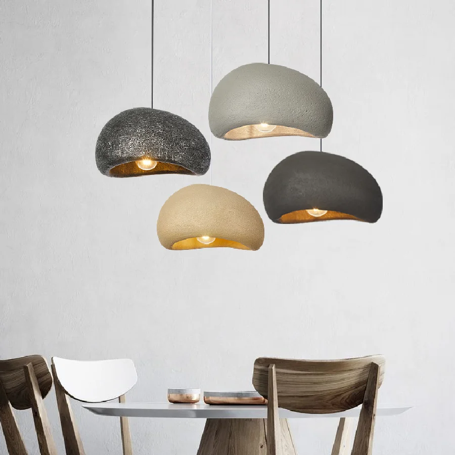 

Nordic Minimalist Wabi-sabi Wind Creative Led Living Dining Room Home Decor Pendant Lights Lustre Bedroom Hanging Light Fixture