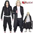 Костюм для косплея для детей и взрослых, черная куртка, брюки и рубашка с токийским репинатором, костюм из аниме Manji Gang Mikey Draken Baji