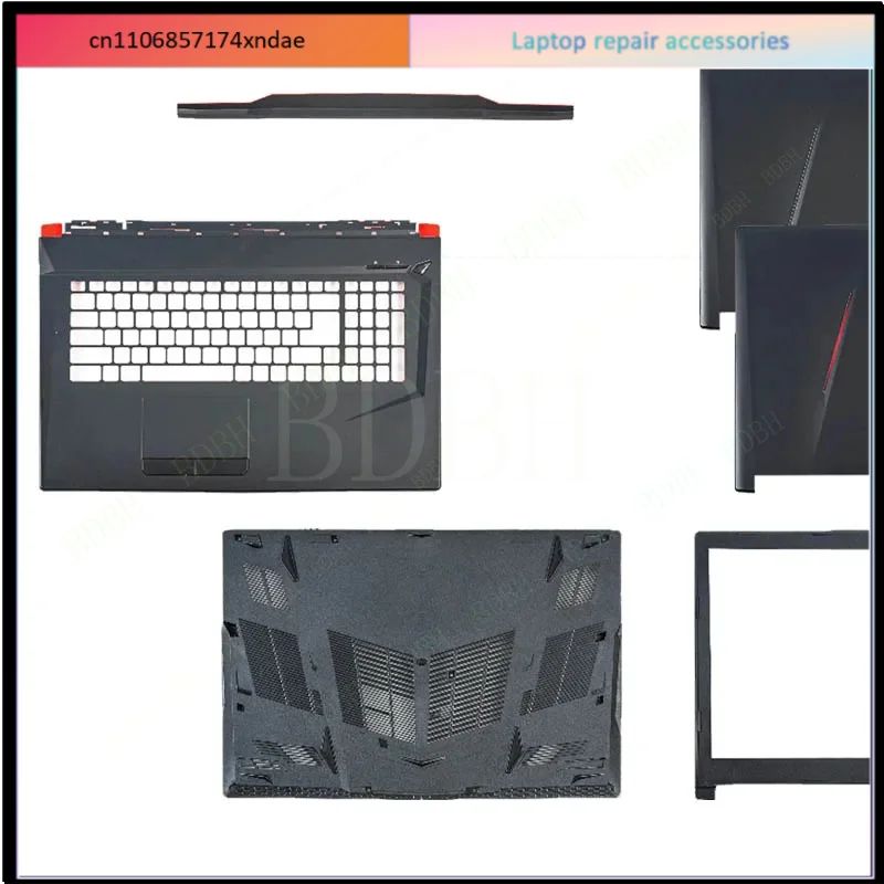 Фото Для MSI GL73 8RC 8RD 8RE 7RD MS-17C5 MS-17C6 MS-17-C7 MS-17C8: задняя крышка ЖК-дисплея, верхняя часть корпуса (пальмрест), нижняя крышка, клавиатура. №1