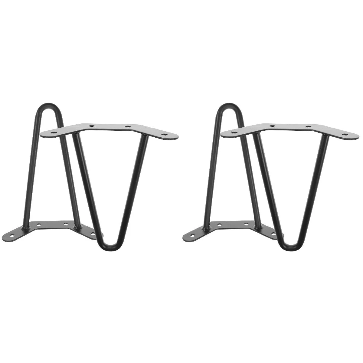 

4 шт. полые настольные ножки Сменные ножки металлическая шпилька для волос боковая скамья компьютерная Концевая часть