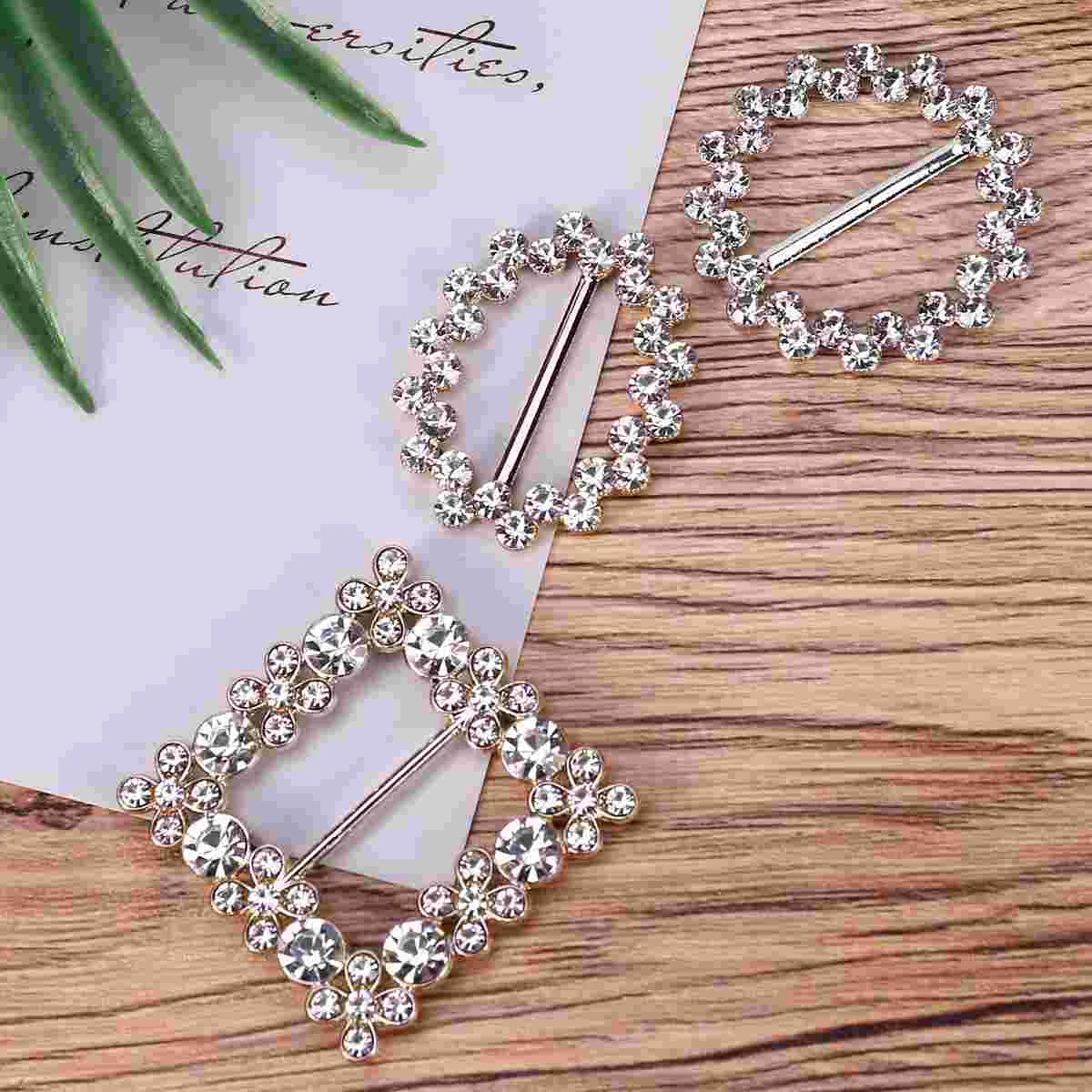 

Scarf Buckle Clips Clip Ring Shirt Holder Rhinestone T Clothing Sliders Ribbon Wrap Shawl Tee Decorative Crystal Corner Knotted
