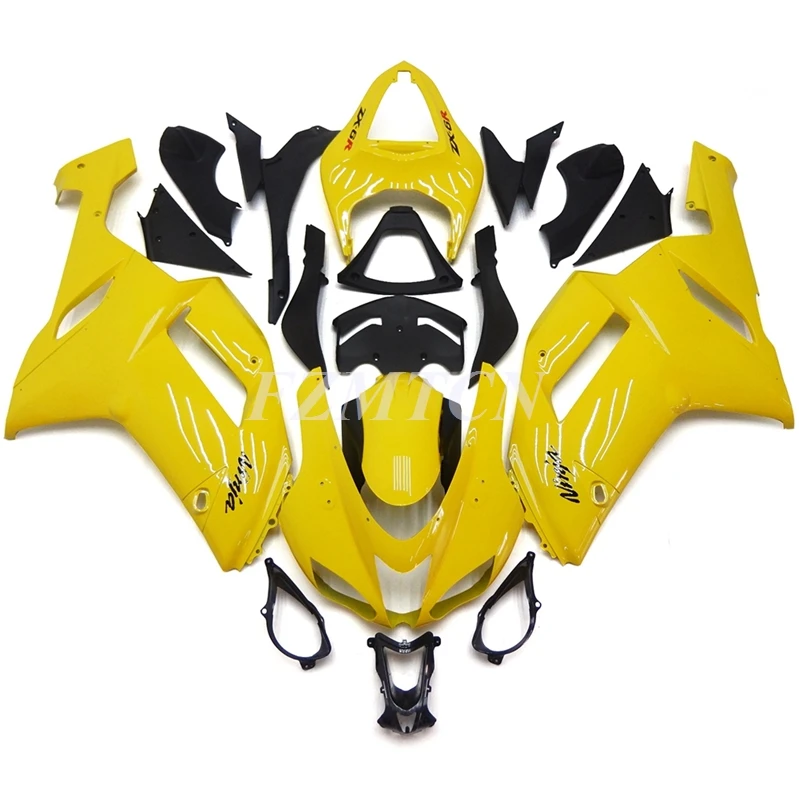 

4 подарка, новый комплект обтекателей для мотоцикла, подходит для Kawasaki Ninja ZX6R 636 2007 07 08, комплект обтекателей из высококачественного АБС-пласт...