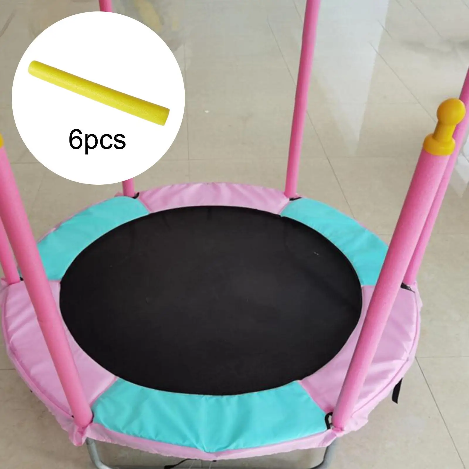 6 сменных пенопластовых рукавов для корпуса батута чехол столбов 25 мм