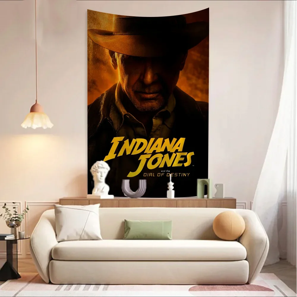 Крупный настенный гобелен с принтом Индиана Джонс подвесной Таро хиппи