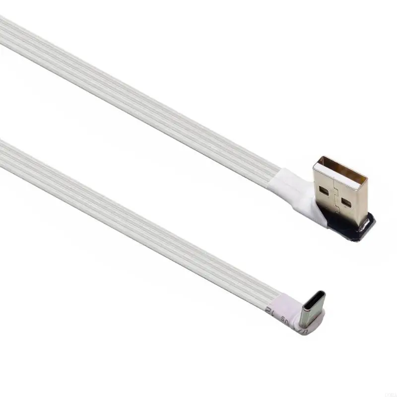 Фото CORA 6 вариантов длины USB Type C Кабель передачи данных Угловая вилка для ограниченного пространства №3