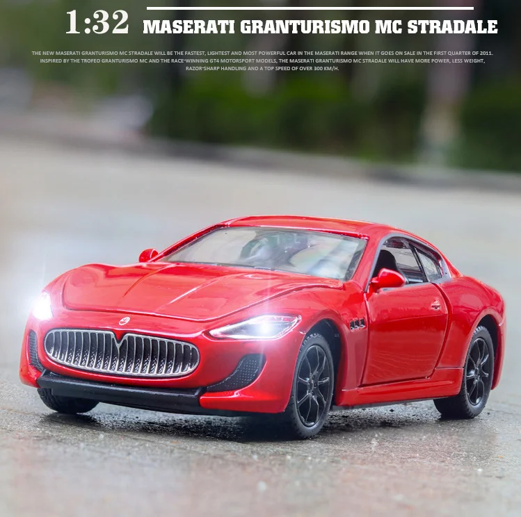 

New 1:32 Maserati GT Alloy Car Model Diecasts & Toy Vehicles Toy Cars Educational Toys For Children Gifts Boy Toy