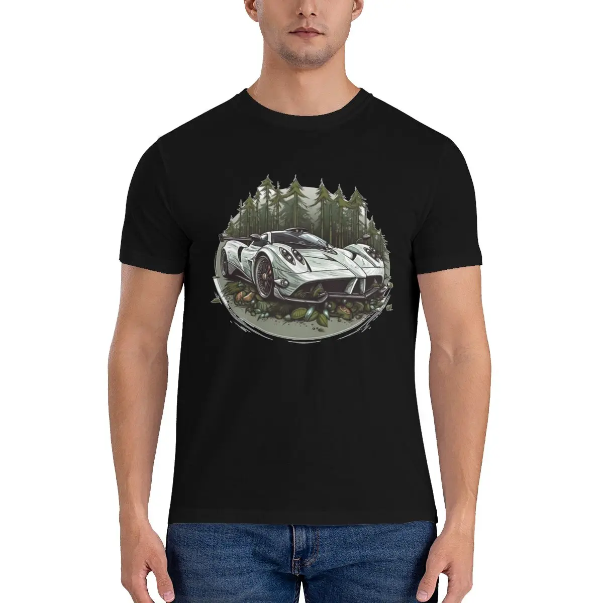 

Футболка мужская летняя хлопковая, смешная мультяшная спортивная одежда в стиле Харадзюку, с машинками, в натуральном стиле, на заказ