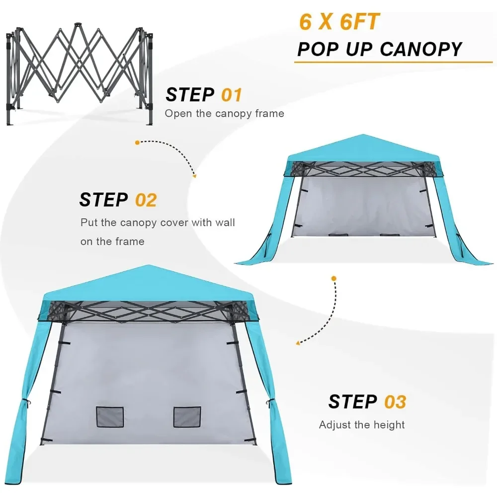Компактный Легкий Рюкзак навес защита от солнца 8x8 Выдвижной наклонная нога