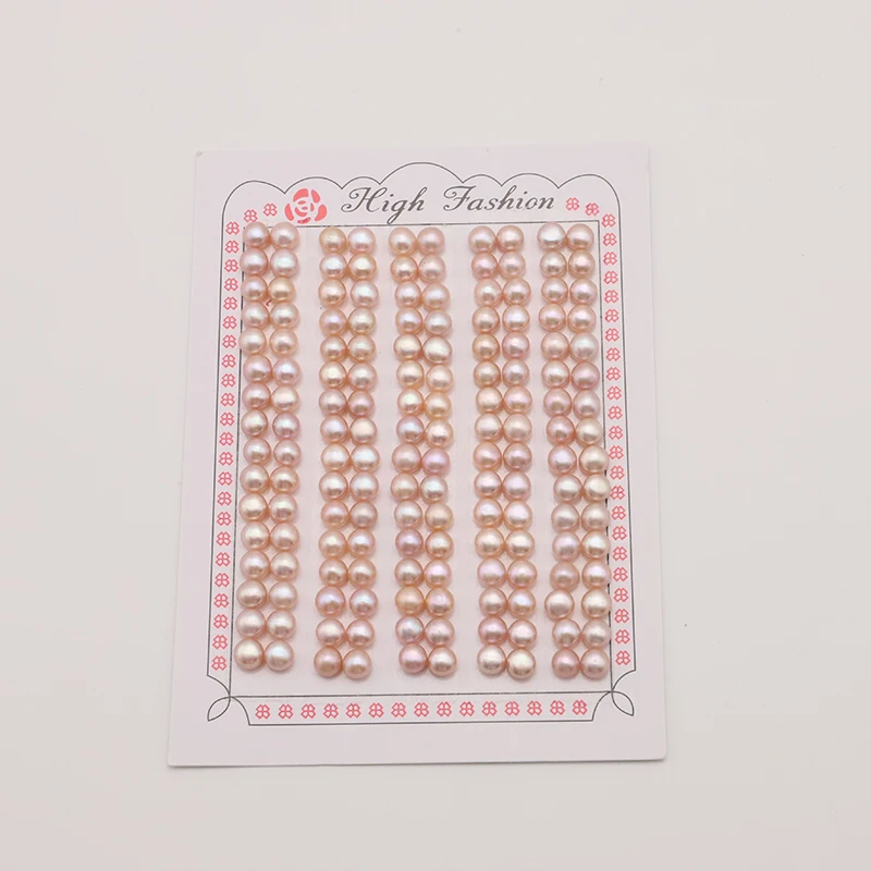 

45pcs half hole purple bread beads 5-6mm suitable for jewelry making bulk commodities wholesale batch JA0527