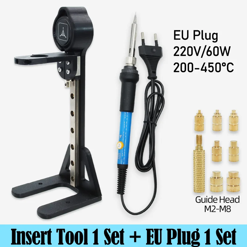 

Набор нагревателей для прессования, инструмент для паяльника, наконечник для 3D печати, латунные резьбовые вставки, встраиваемая гайка с шестигранным винтом из нержавеющей стали