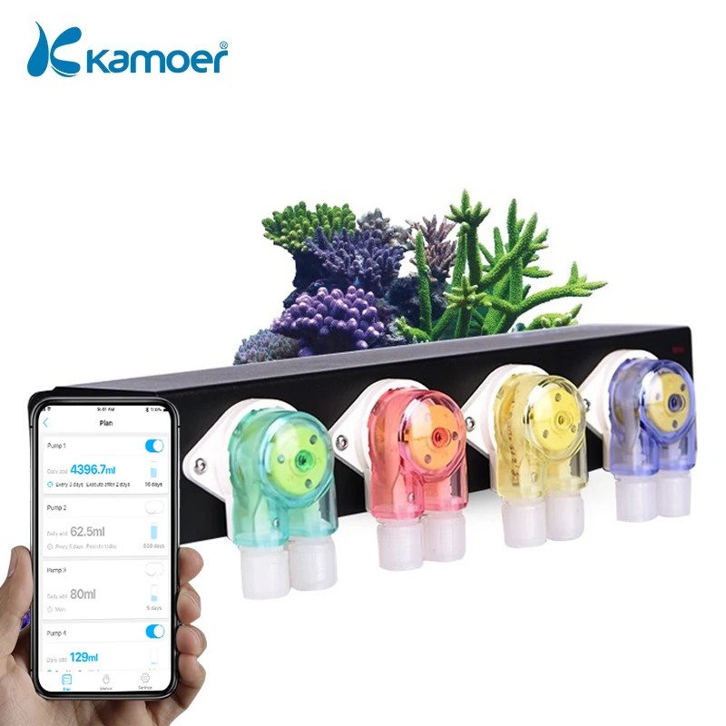 

Kamoer F4 PRO Wifi Doser - Remote Controlled Dosing Pump for Plant and Marine Life Breeding
