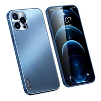 brushed metal case for iphone 12 13 11 pro max x xr xs max case soft tpu frame phone cover for iphone 12pro 13pro 11pro max case