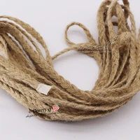 handmade diy hemp rope jute twist craft small braid braided decorative bag with rope material