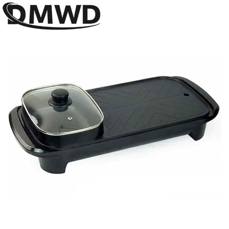 Многофункциональный Электрический бездымный гриль для барбекю противни выпечки