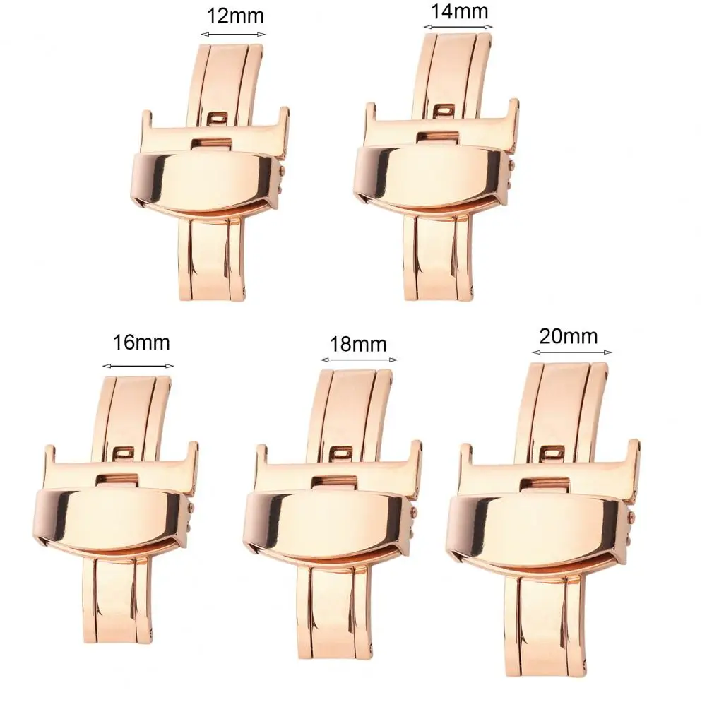 

Useful Watch Band Connector Universal Watch Band Clasp Sturdy Watch Starp Double Push Button Long Service Time