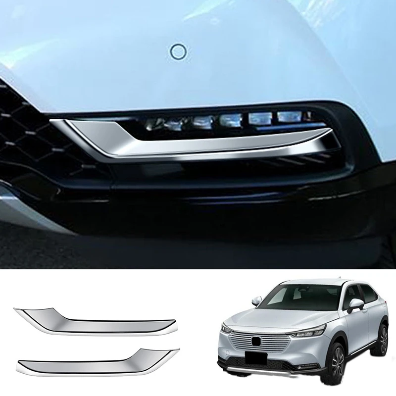 

Автомобильный хромированный передний бампер, нижняя решетка радиатора, отделочные полосы, противотуманная светильник, Обложка для Honda HRV HR-V...