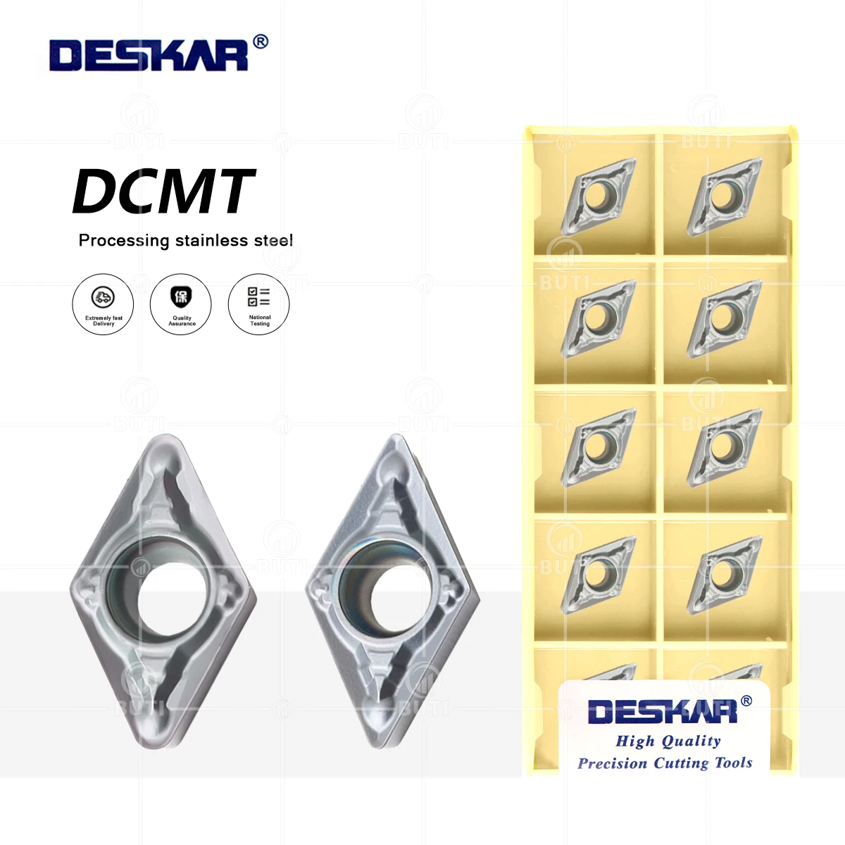 

DESKAR DCMT 070204 070208 -MV LF6018 100% оригинальное качество токарный станок с ЧПУ внутренний круг инструмент твердый металл для обработки нержавеющей стали инструмент