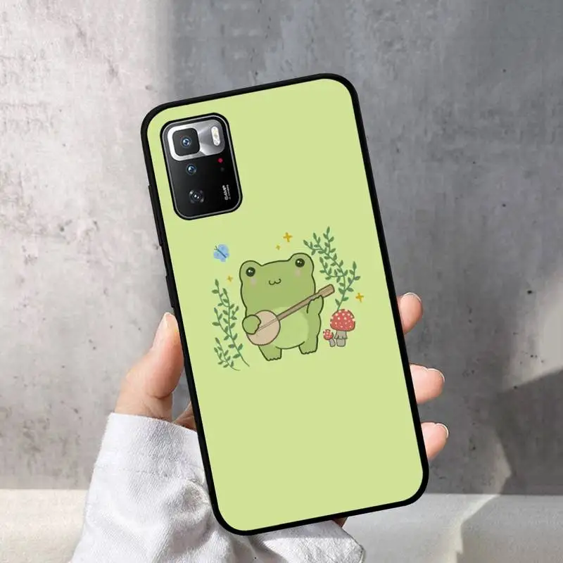 Cottagecore лягушка гриб Kawaii чехол для телефона Redmi Note 10 9 8 6 Pro 8T 5A 4X X 5 Plus 7 7A 9A K20 Обложка -
